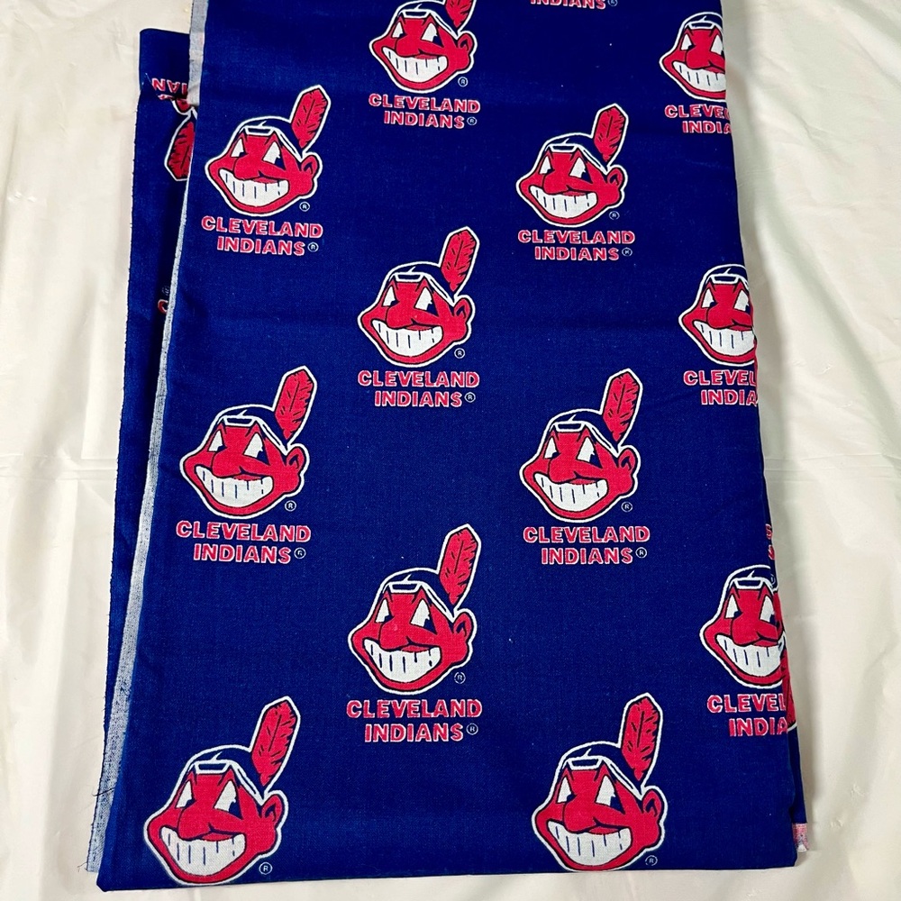 100% cotton 36”x60” Cleveland Indians Licensed Fabric